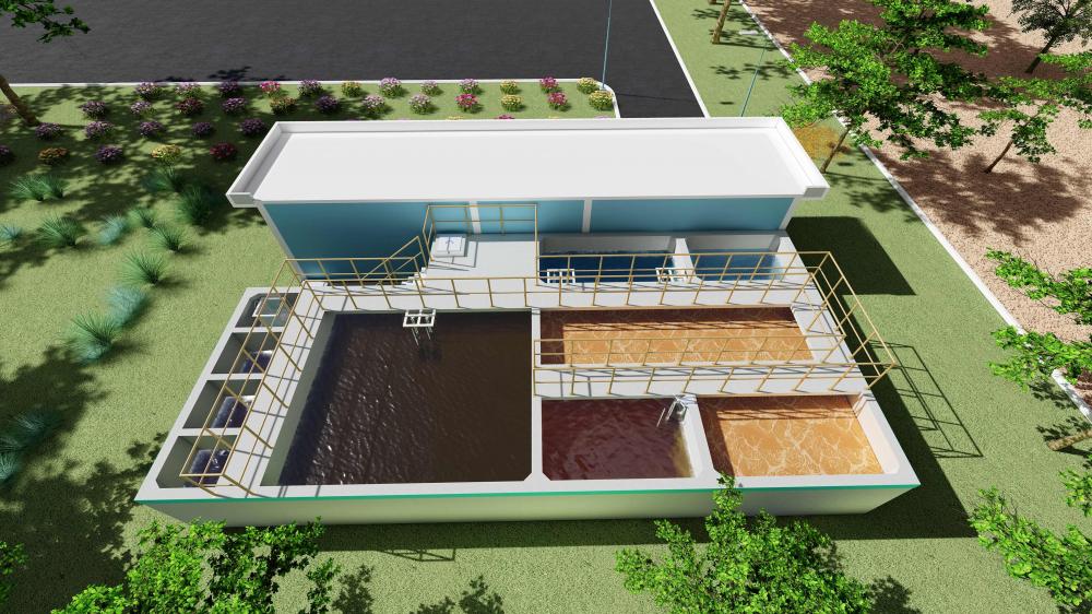 Trạm XLNT Sinh Hoạt Nhà Máy Sản Xuất Băng Tải, Bánh Xích Cao Su